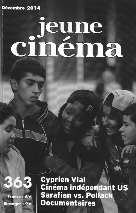 JEUNE CINEMA magazine side cover Issue 363 December 2014