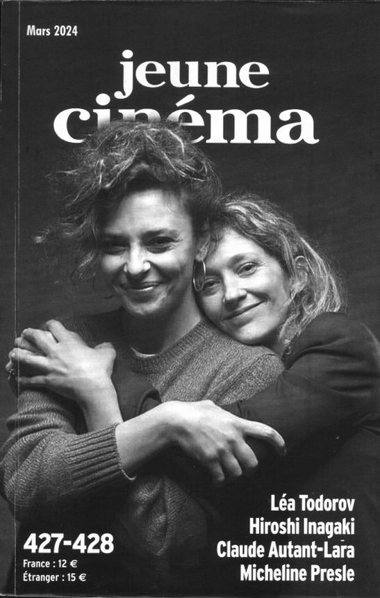 JEUNE CINEMA magazine side cover Issue 427-8  March 2024