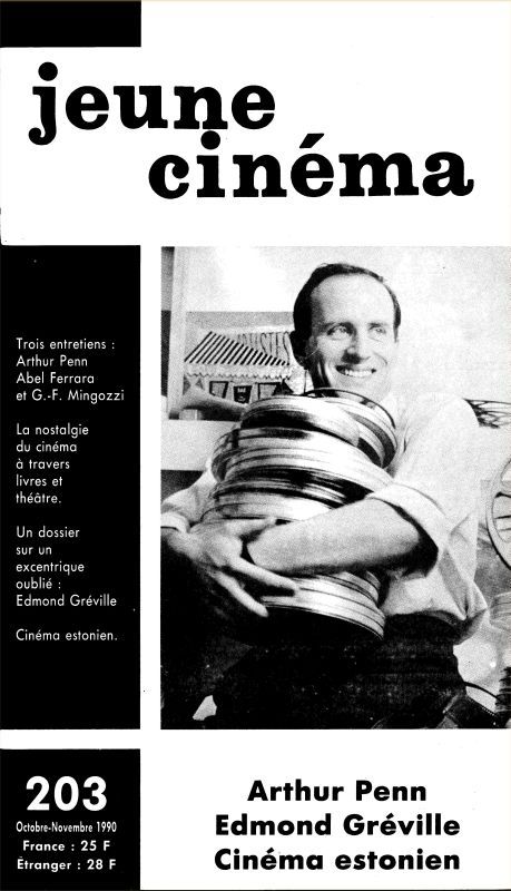 JEUNE CINEMA magazine side cover Issue 203 October/November 1990