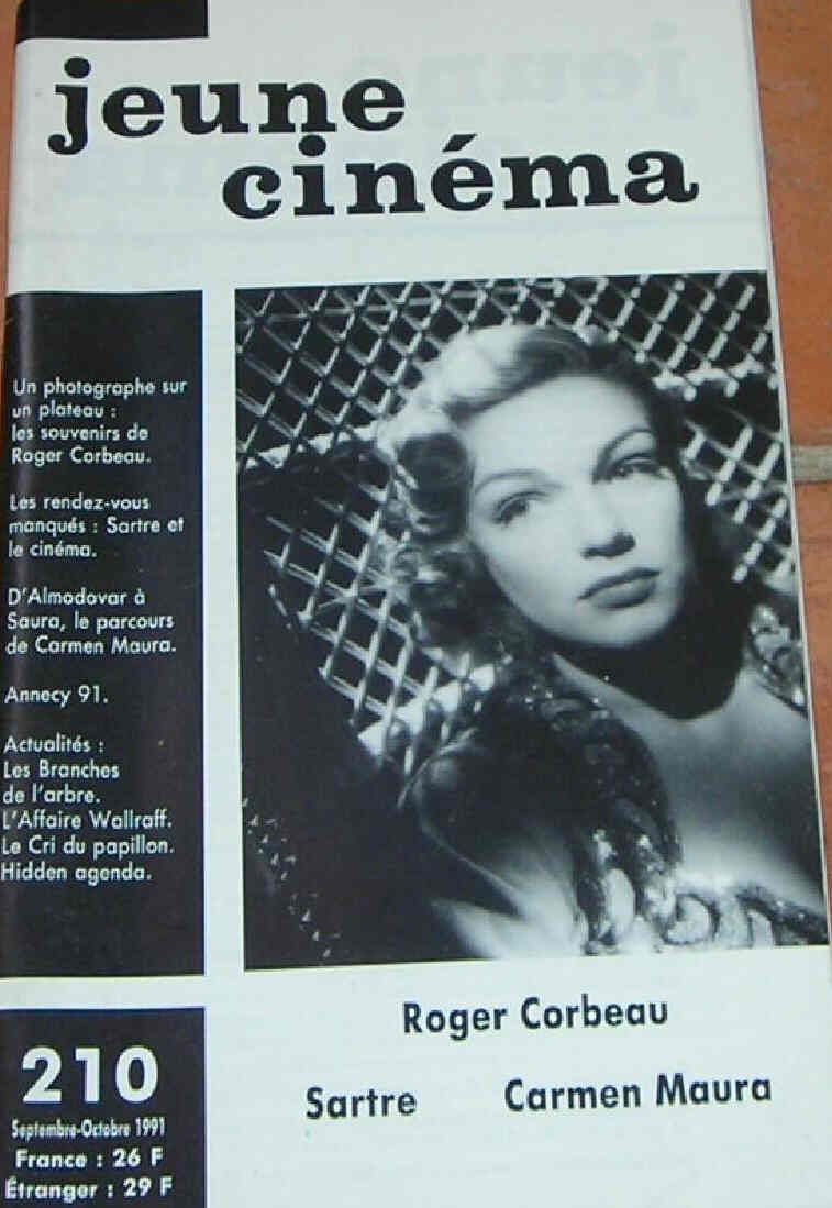 JEUNE CINEMA magazine side cover Issue 210 September/October 1991