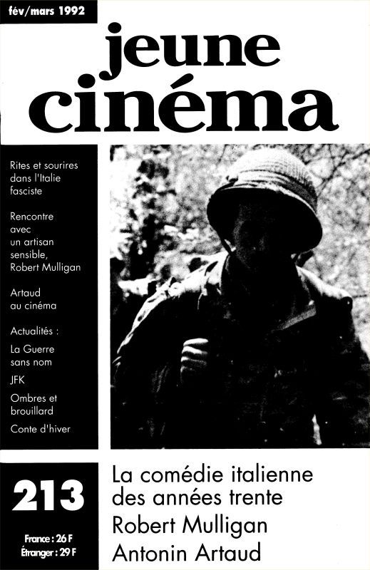 JEUNE CINEMA magazine side cover Issue 213 February/March 1992