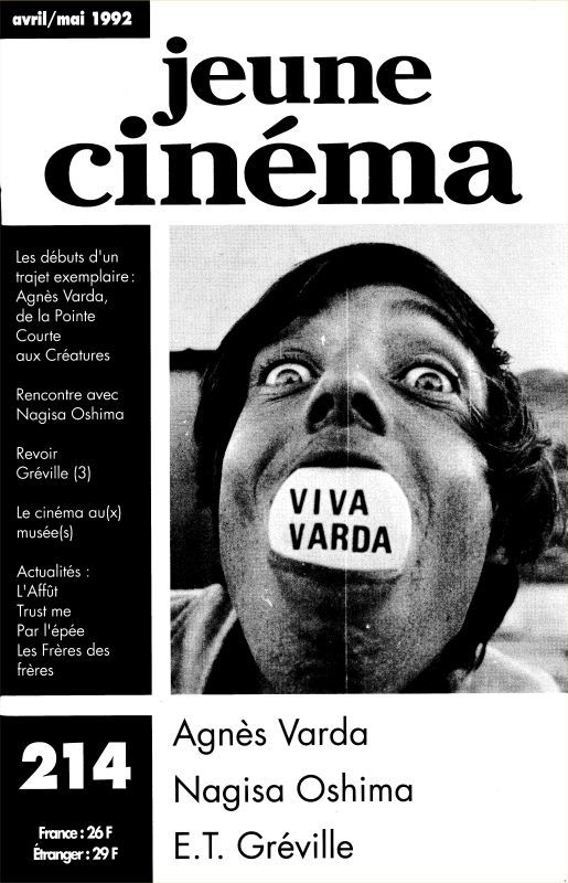 JEUNE CINEMA magazine side cover Issue 214 April/May 1992