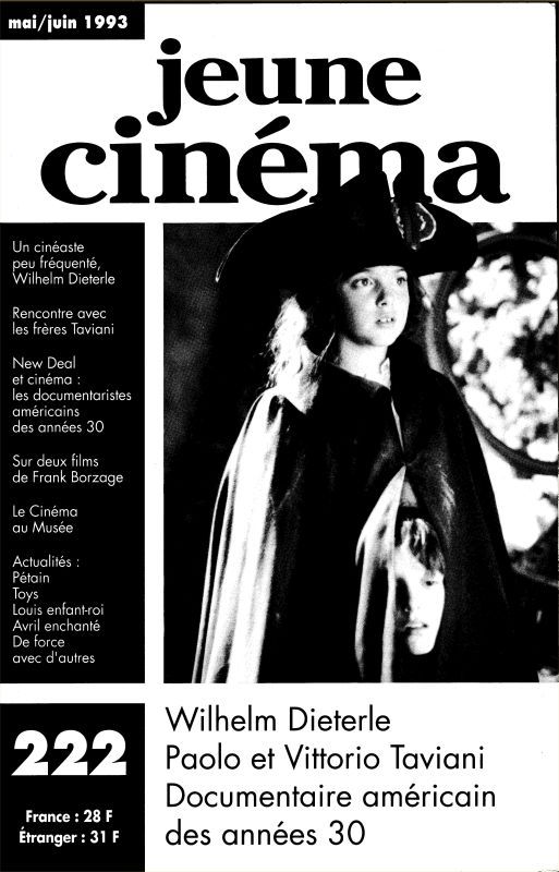 JEUNE CINEMA magazine side cover Issue 222 May/June 1993