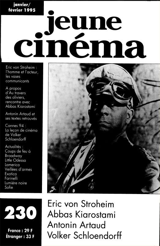 JEUNE CINEMA magazine side cover Issue 230 January/February 1995