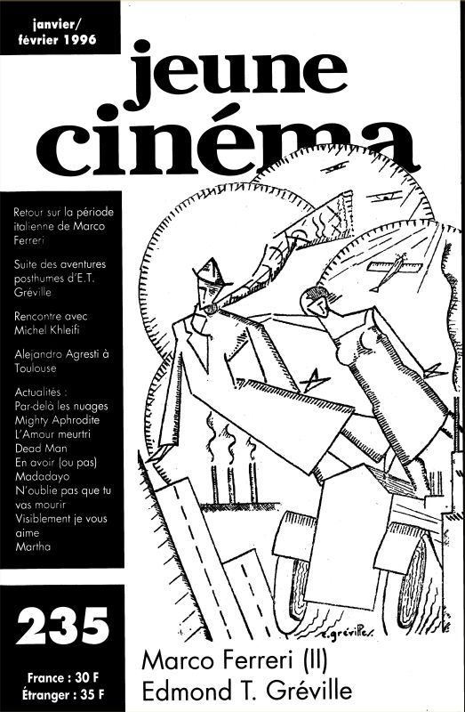 JEUNE CINEMA magazine side cover Issue 235 January/February 1996