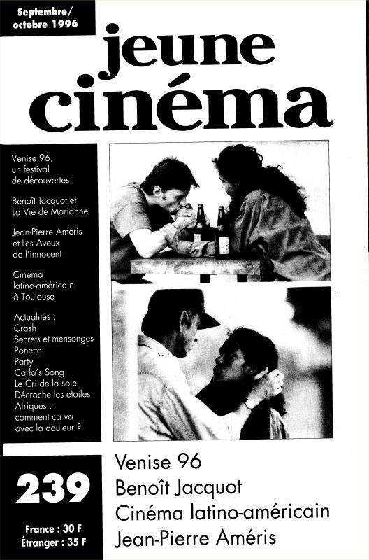 JEUNE CINEMA magazine side cover Issue 239 September/October 1996