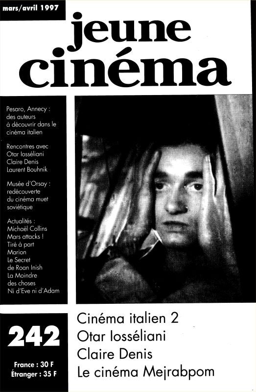 JEUNE CINEMA magazine side cover Issue 242 March/April 1997