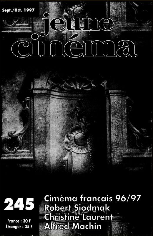 JEUNE CINEMA magazine side cover Issue 245 September/October 1997