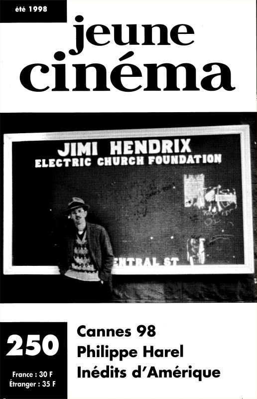 JEUNE CINEMA magazine side cover Issue 250 July/August 1998