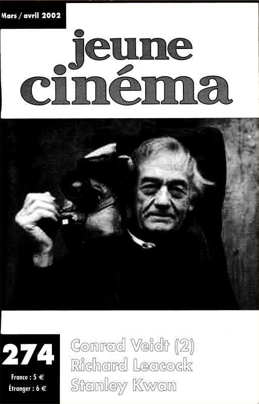 JEUNE CINEMA magazine side cover Issue 274 March/April 2002
