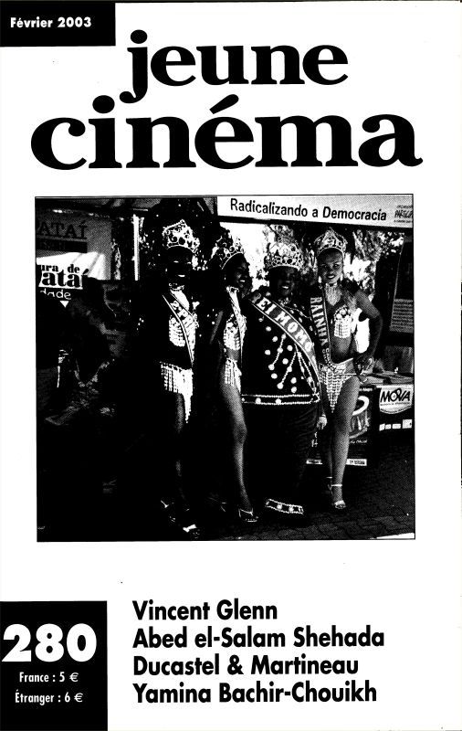 JEUNE CINEMA magazine side cover Issue 280 February 2003
