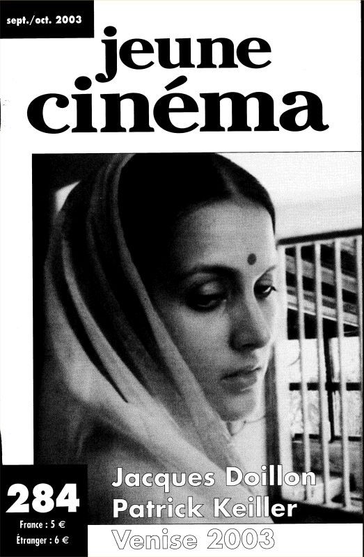 JEUNE CINEMA magazine side cover Issue 284 September/October 2003