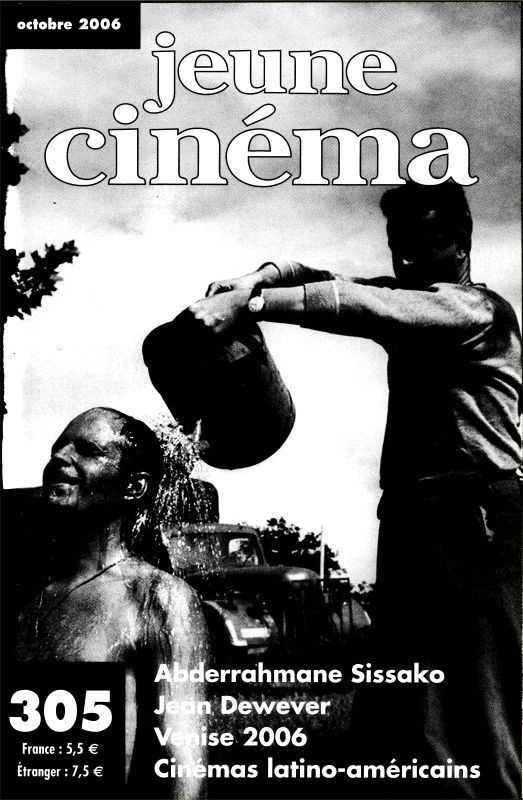 JEUNE CINEMA magazine side cover Issue 305 October 2006