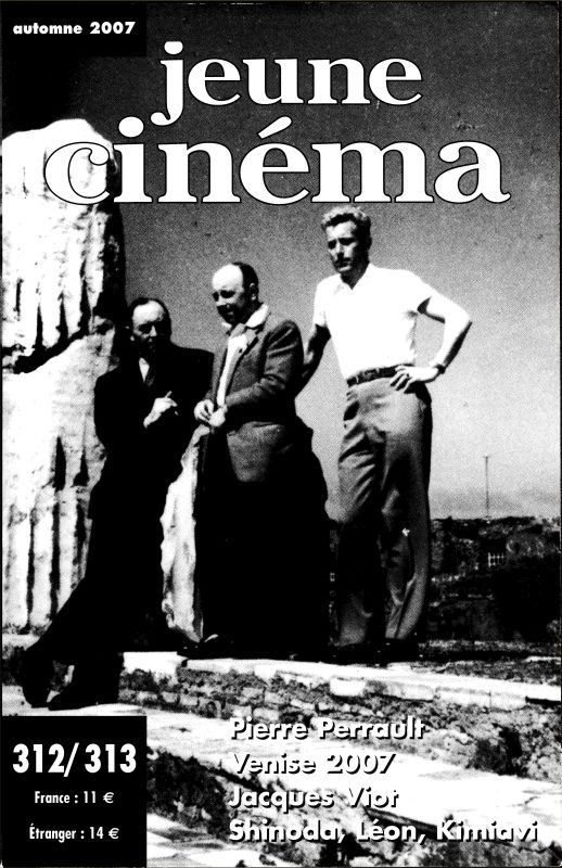 JEUNE CINEMA magazine side cover Issue 312/313 Autumn 2007