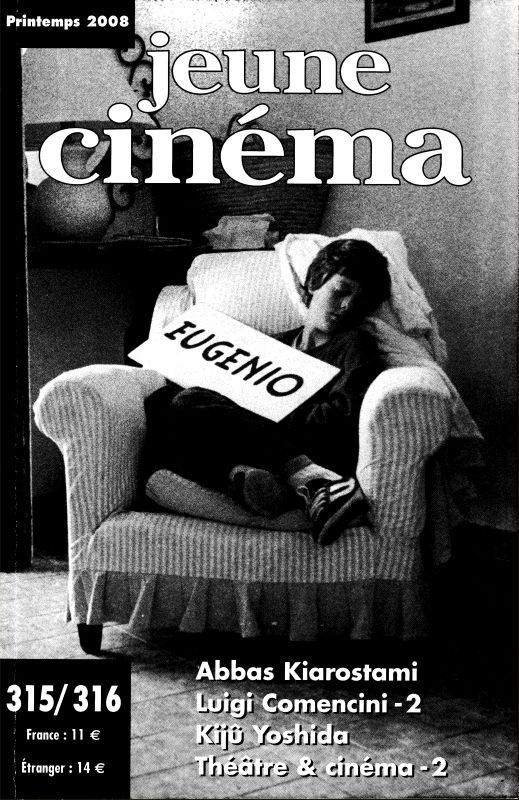 JEUNE CINEMA magazine side cover Issue 315/316 Spring 2008