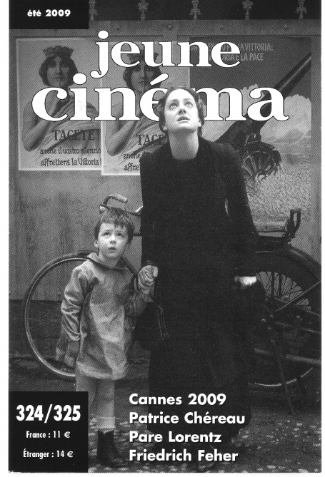 JEUNE CINEMA magazine side cover Issue 324/325 June/July/August 2009