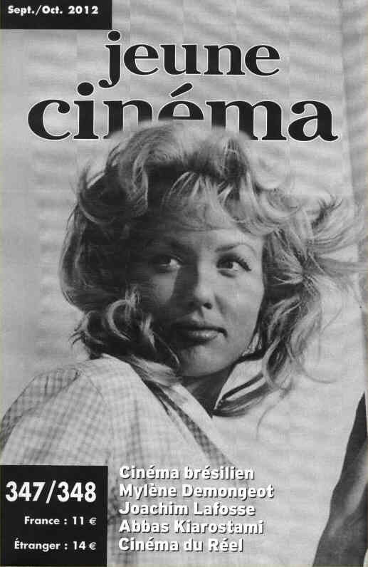JEUNE CINEMA magazine side cover Issue 347/348 September/October 2012