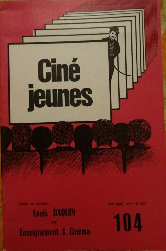 CINE JEUNES magazine side cover Issue 104  1980