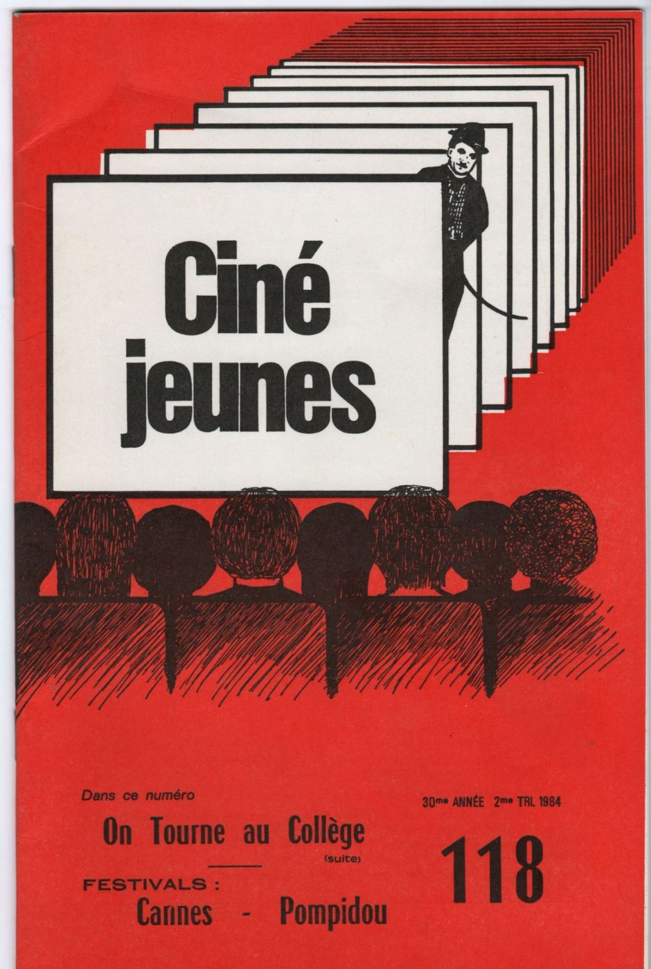 CINE JEUNES magazine side cover Issue 118  1984