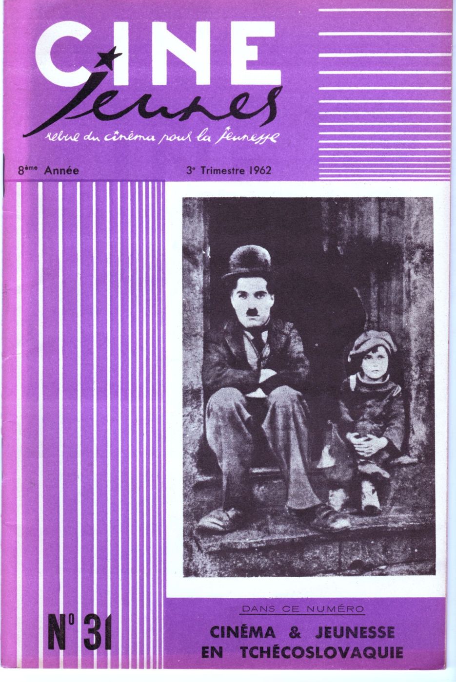 CINE JEUNES magazine side cover Issue 31  1962