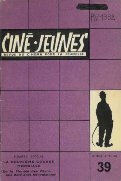 CINE JEUNES magazine side cover Issue 39  1964