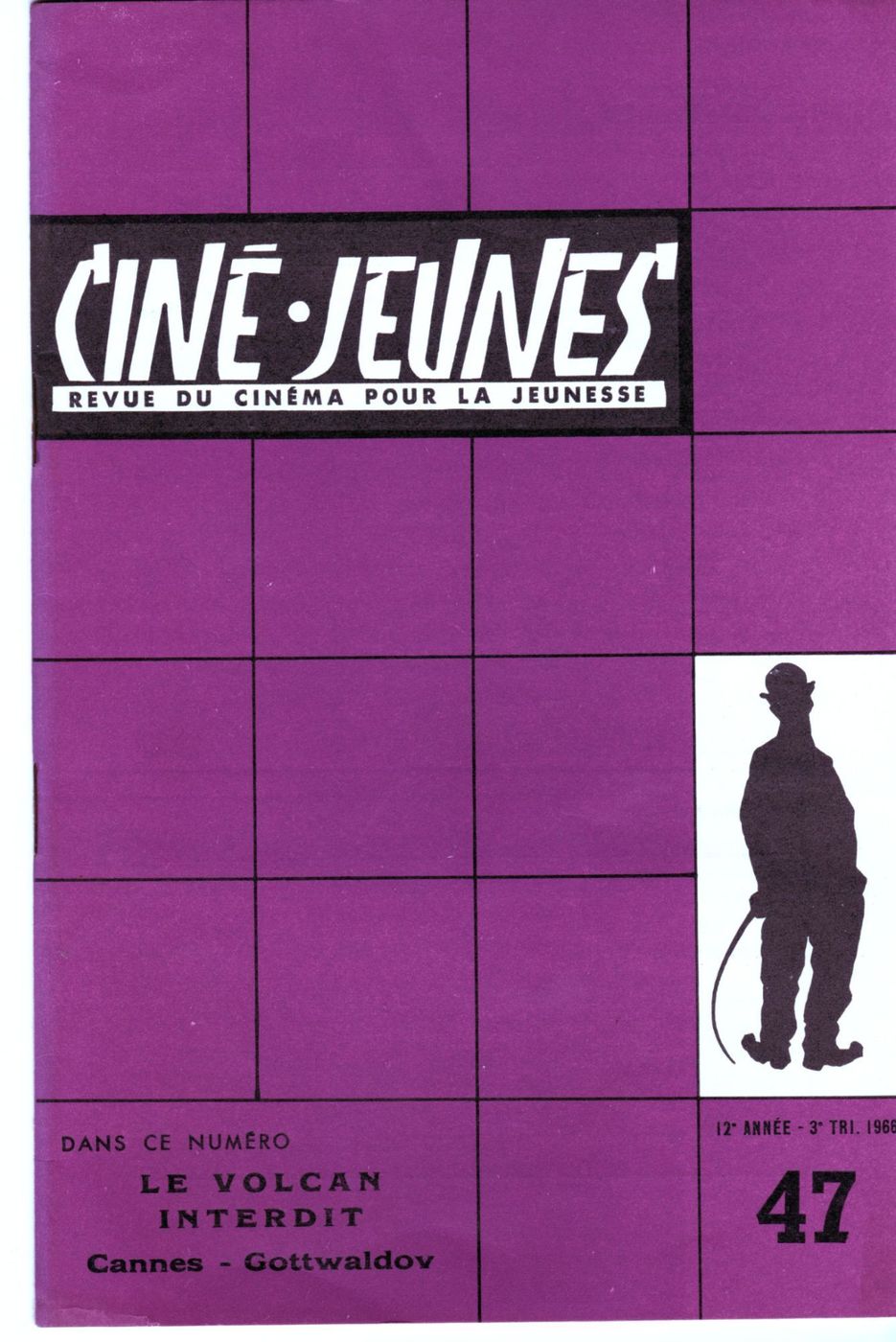 CINE JEUNES magazine side cover Issue 47  1966