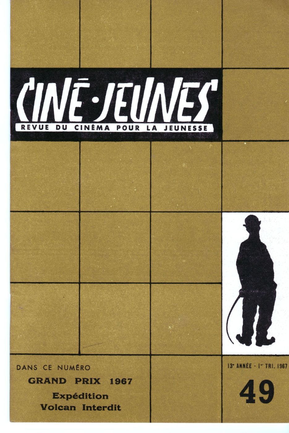 CINE JEUNES magazine side cover Issue 49  1967