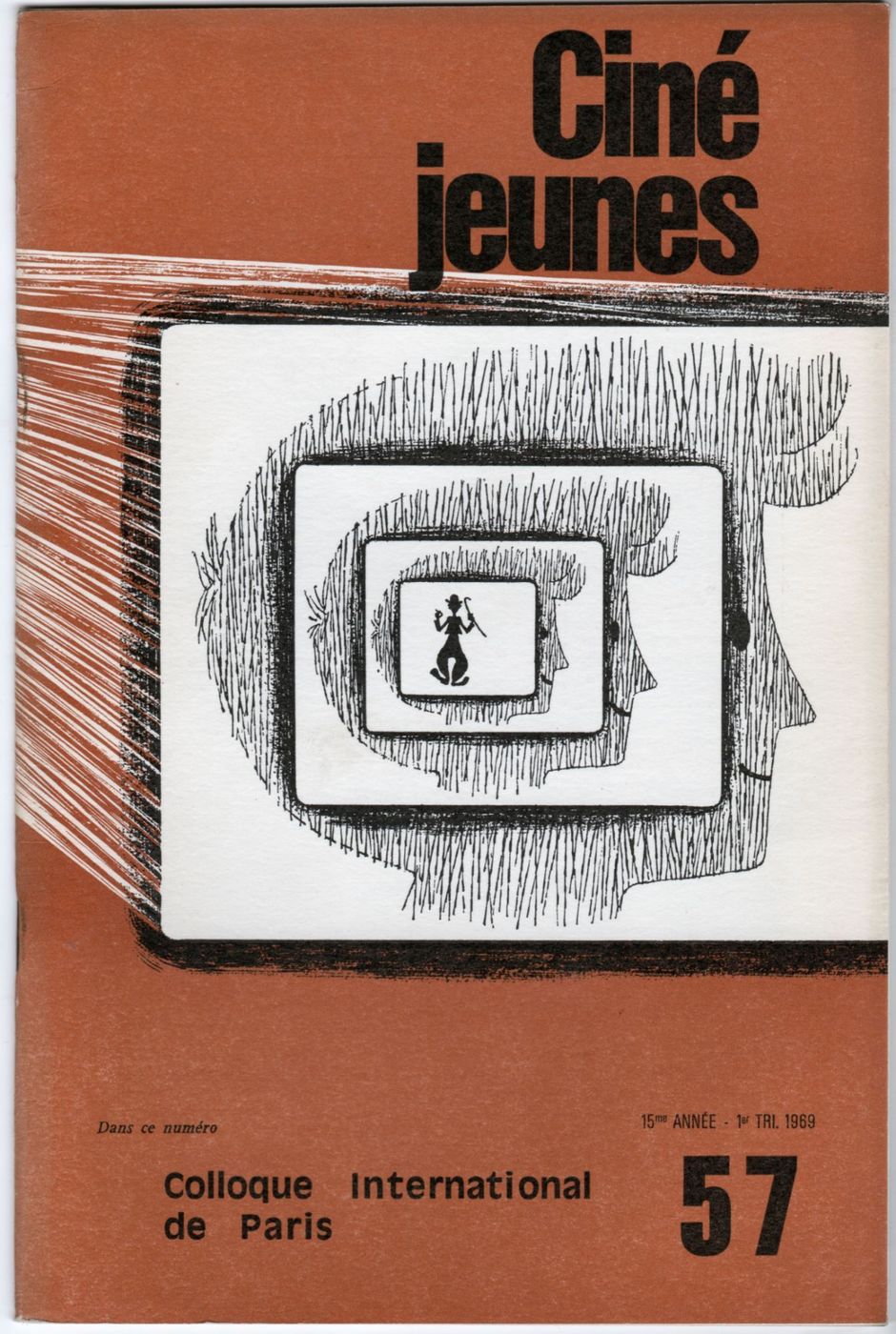 CINE JEUNES magazine side cover Issue 57  1969