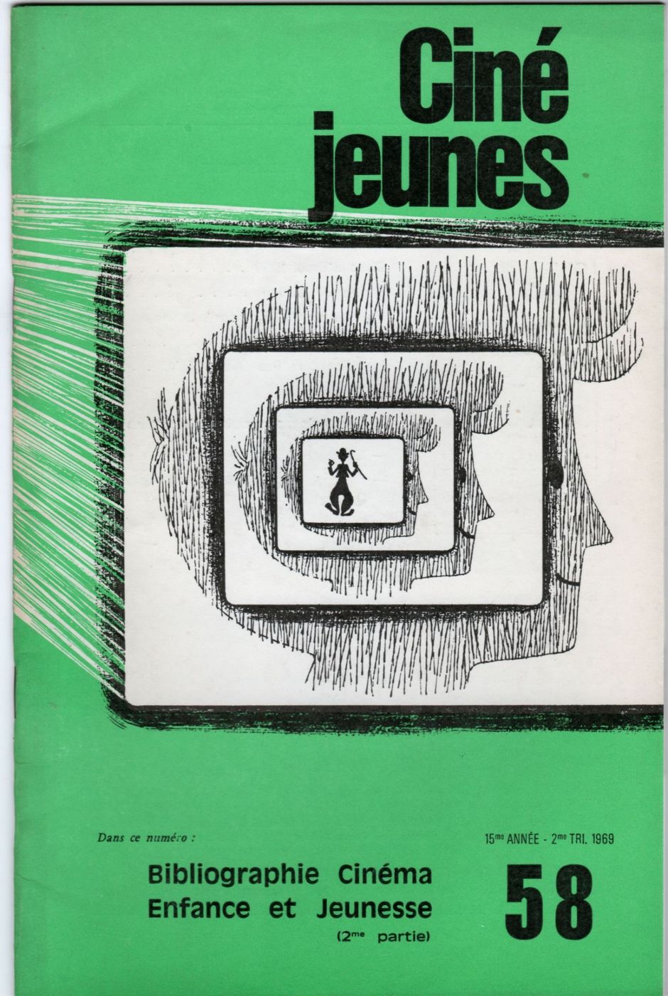 CINE JEUNES magazine side cover Issue 58  1969