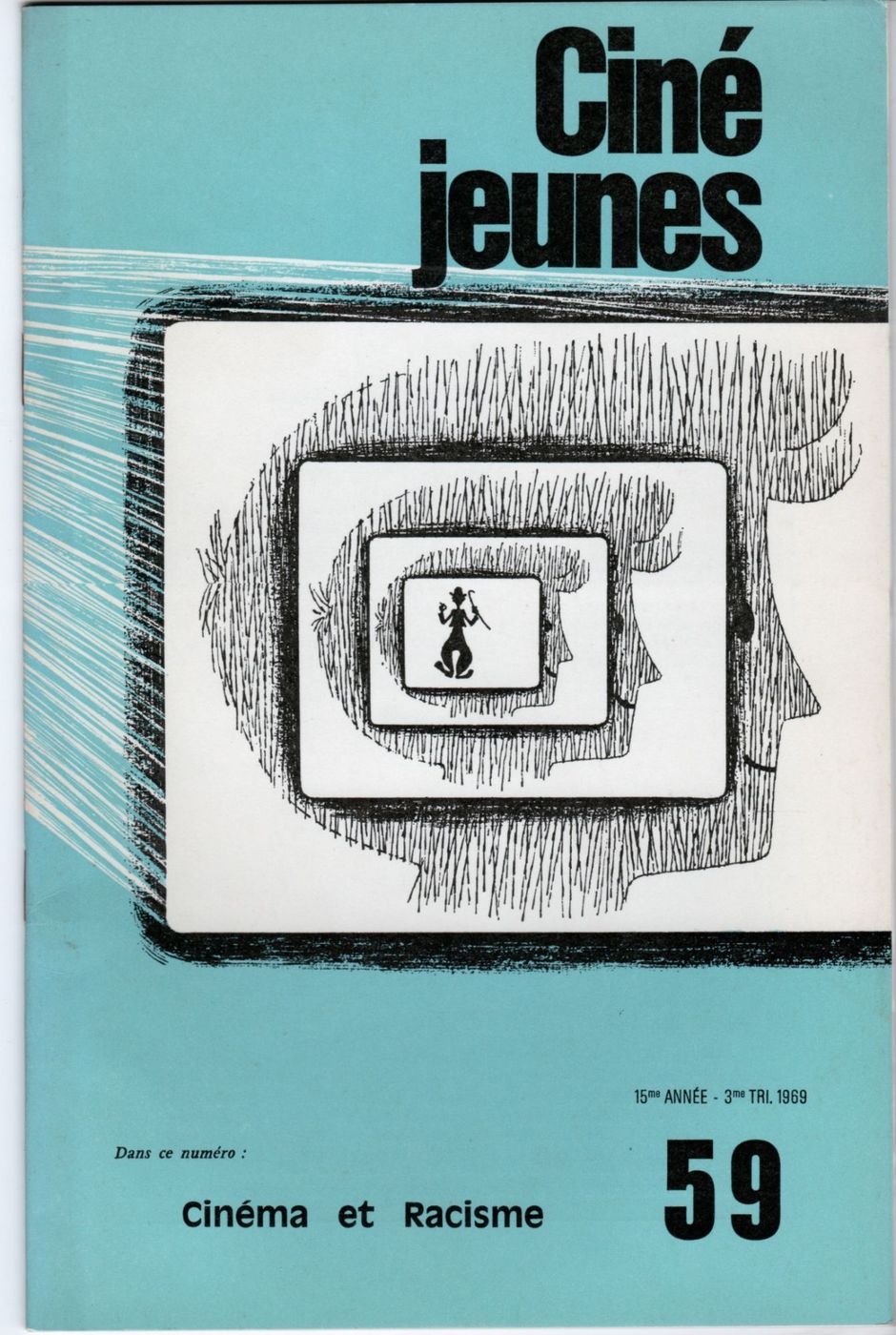 CINE JEUNES magazine side cover Issue 59  1969