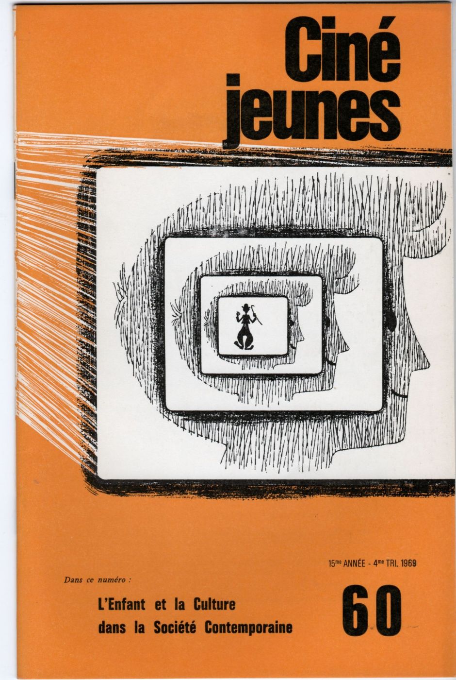 CINE JEUNES magazine side cover Issue 60  1969
