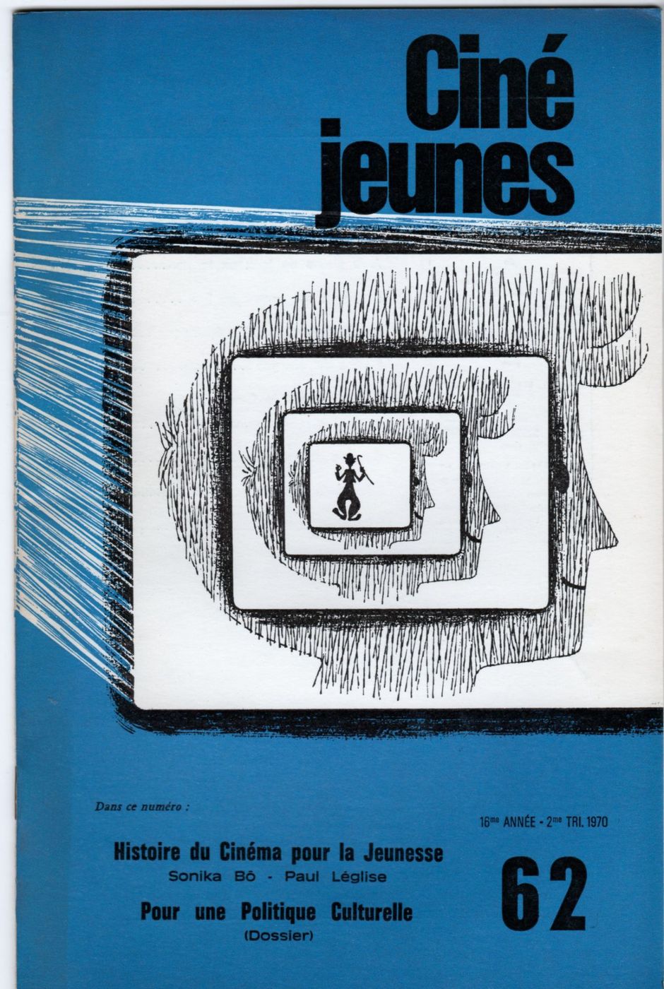 CINE JEUNES magazine side cover Issue 62  1970