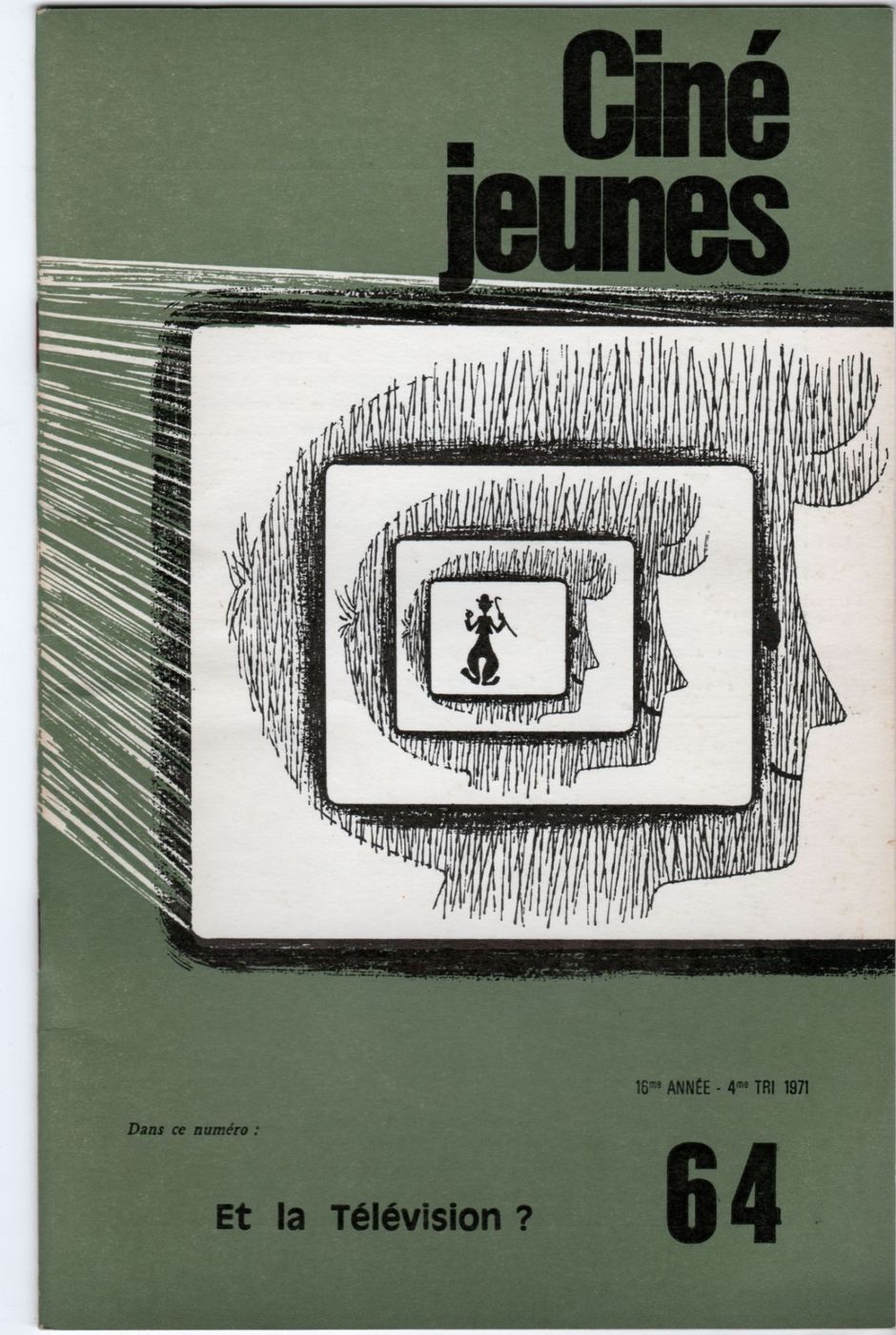 CINE JEUNES magazine side cover Issue 64  1970