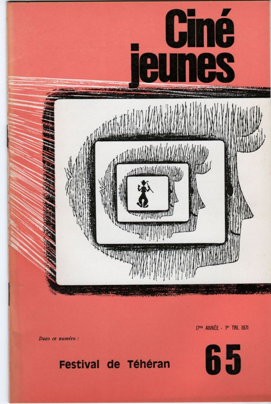 CINE JEUNES magazine side cover Issue 65  1971