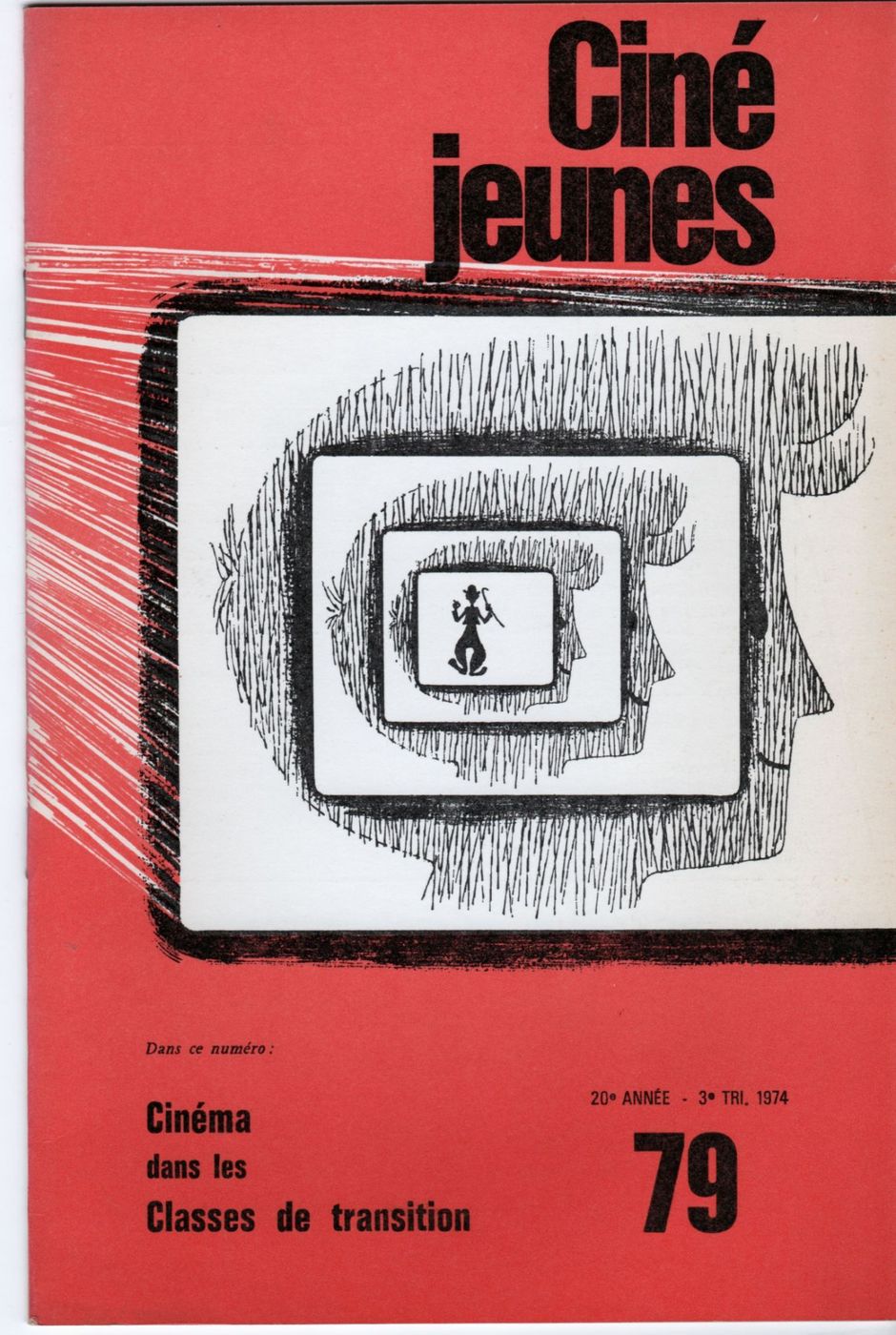 CINE JEUNES magazine side cover Issue 79  1974