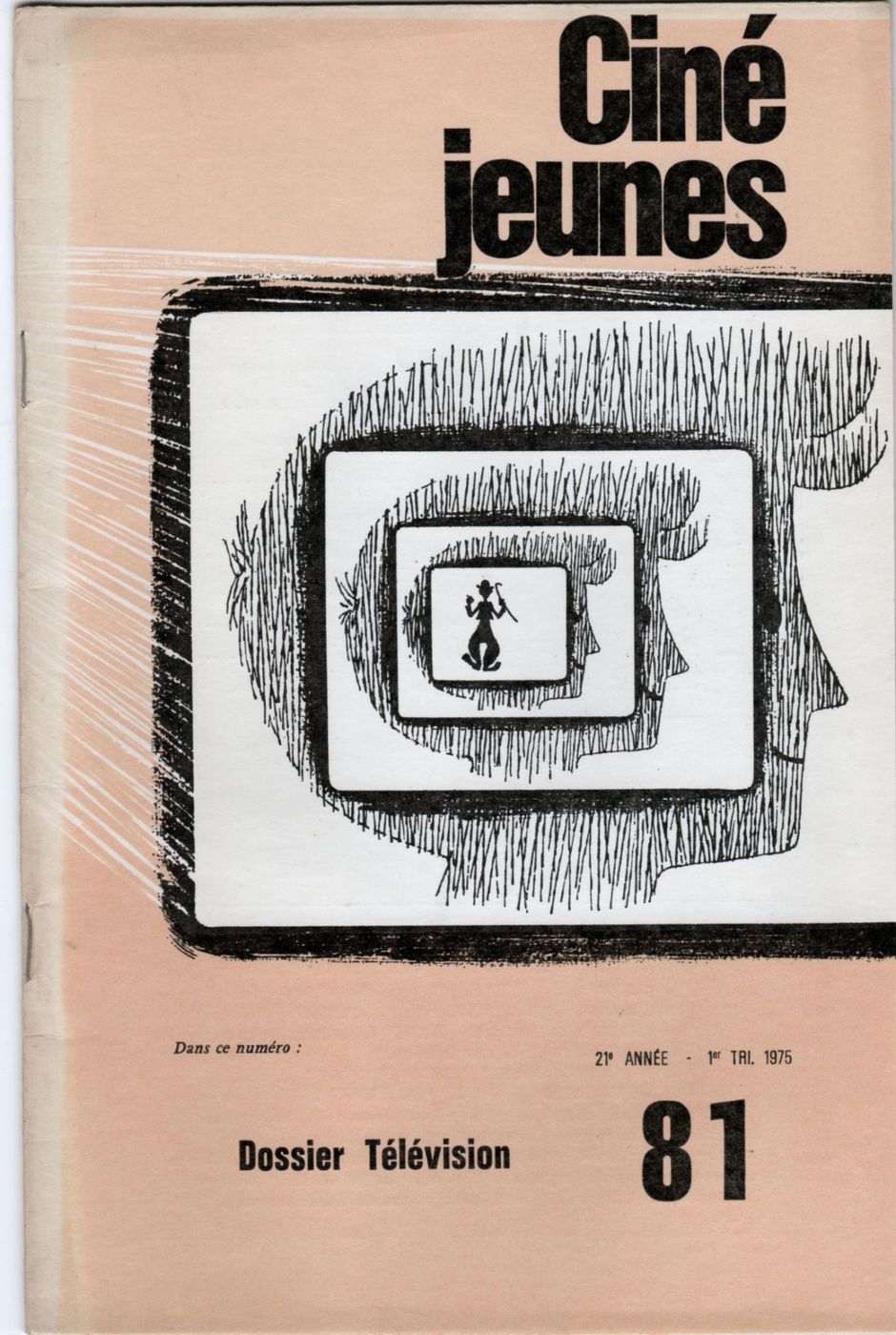 CINE JEUNES magazine side cover Issue 81  1975