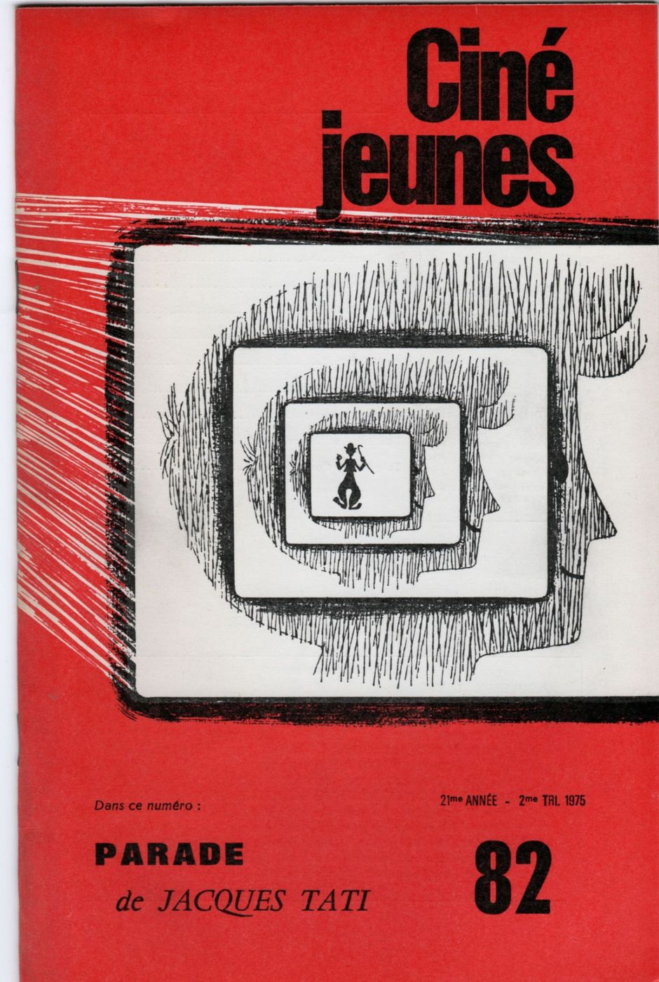 CINE JEUNES magazine side cover Issue 82  1975