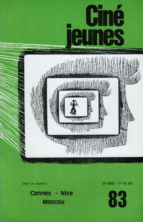 CINE JEUNES magazine side cover Issue 83  1975
