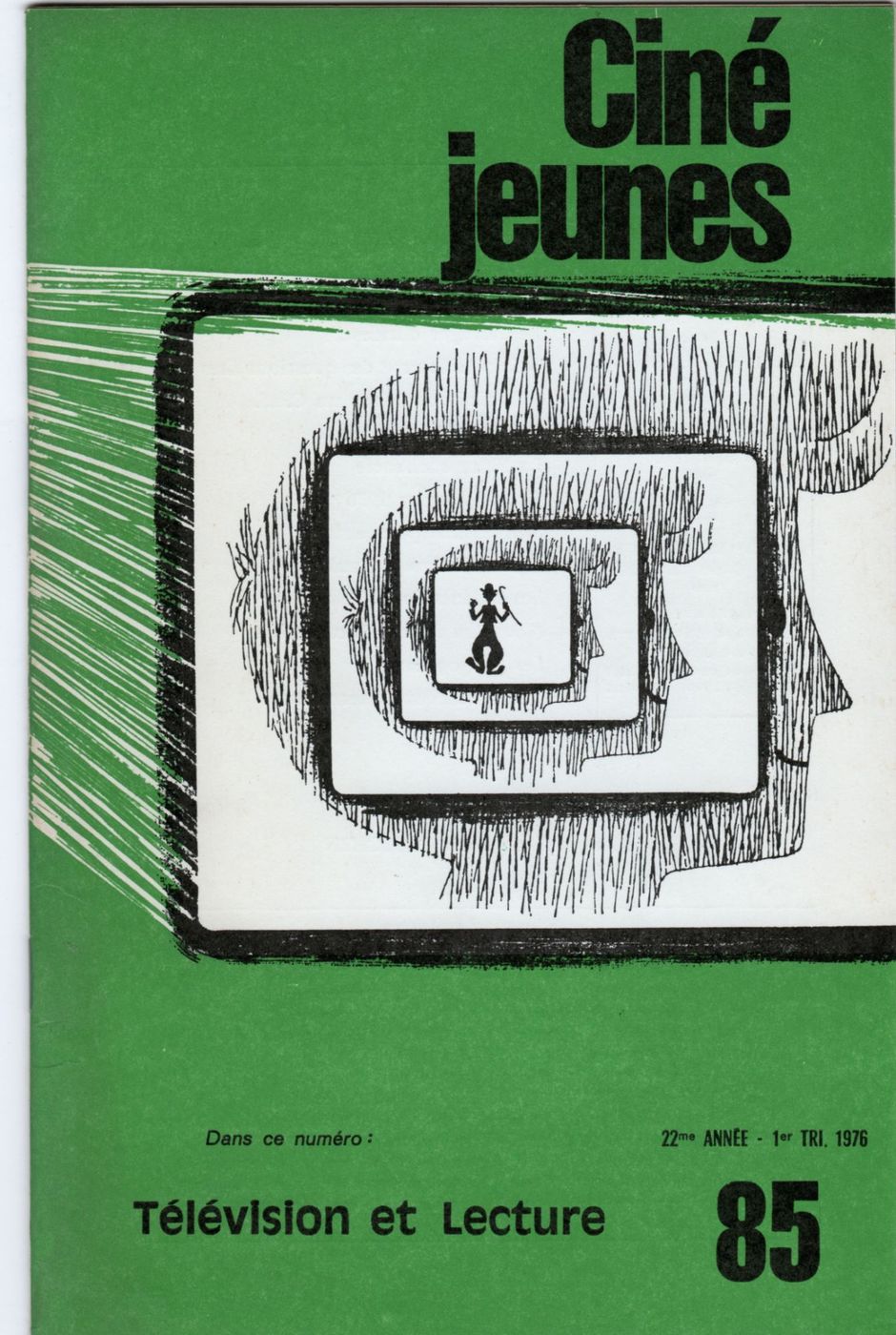 CINE JEUNES magazine side cover Issue 85  1976