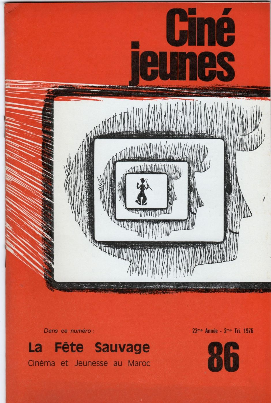 CINE JEUNES magazine side cover Issue 86  1976