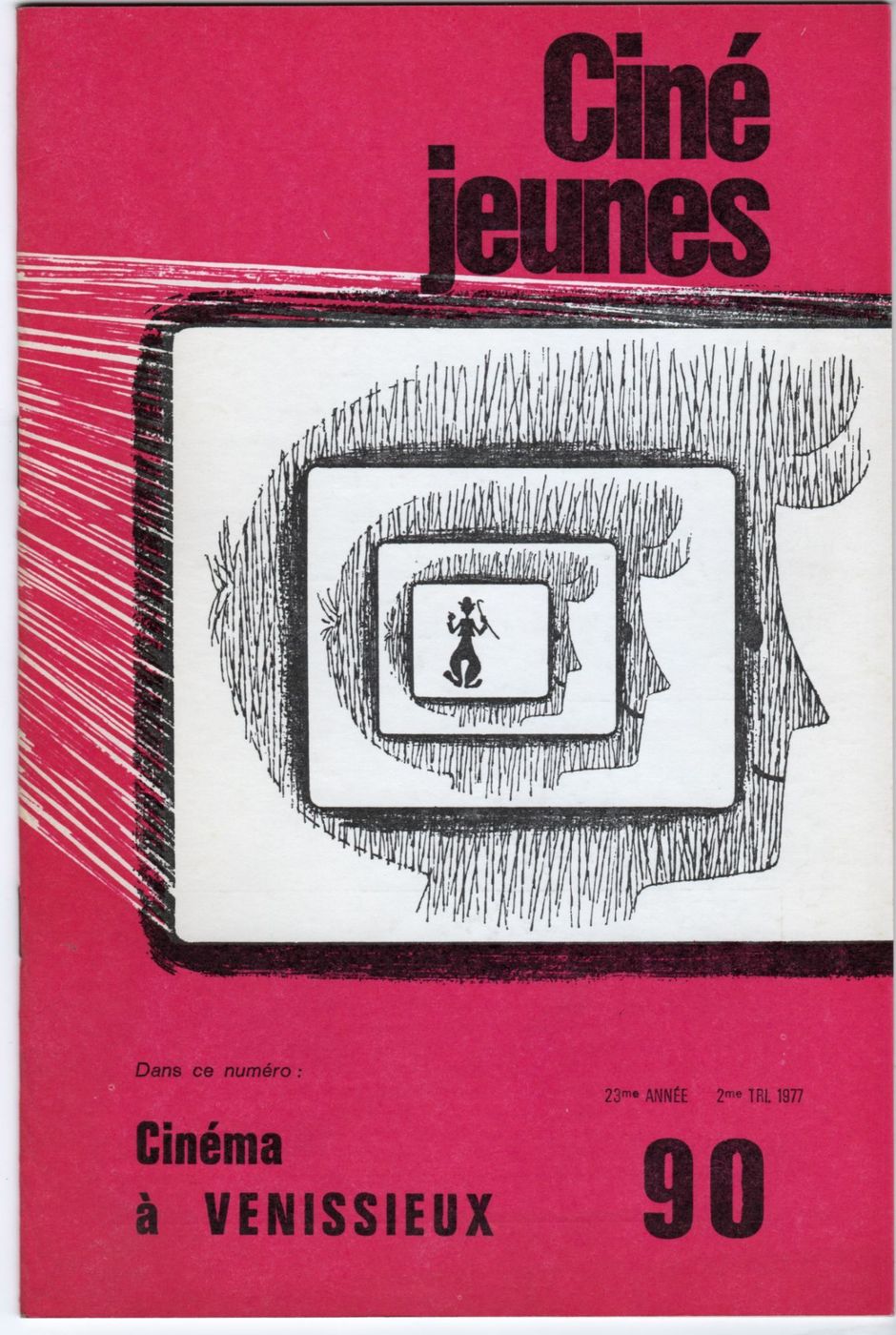 CINE JEUNES magazine side cover Issue 90  1977