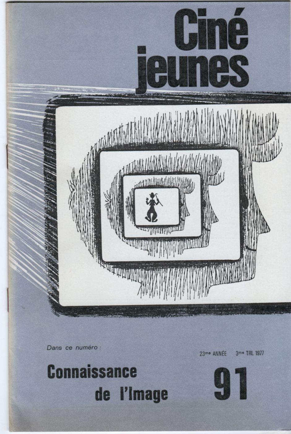 CINE JEUNES magazine side cover Issue 91  1977