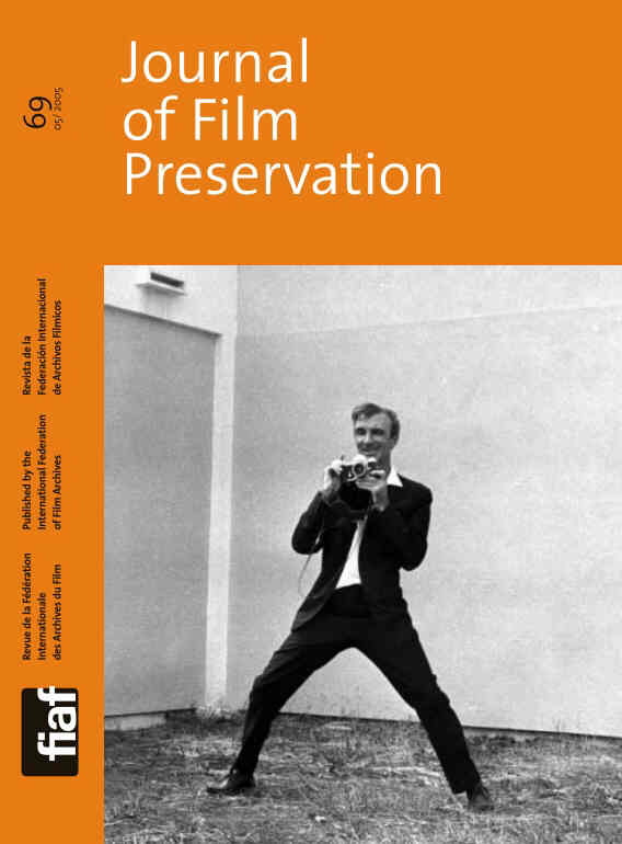 JOURNAL OF FILM PRESERVATION magazine side cover Issue 69 May 2005