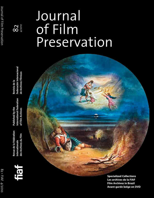 JOURNAL OF FILM PRESERVATION magazine side cover Issue 82 April 2010