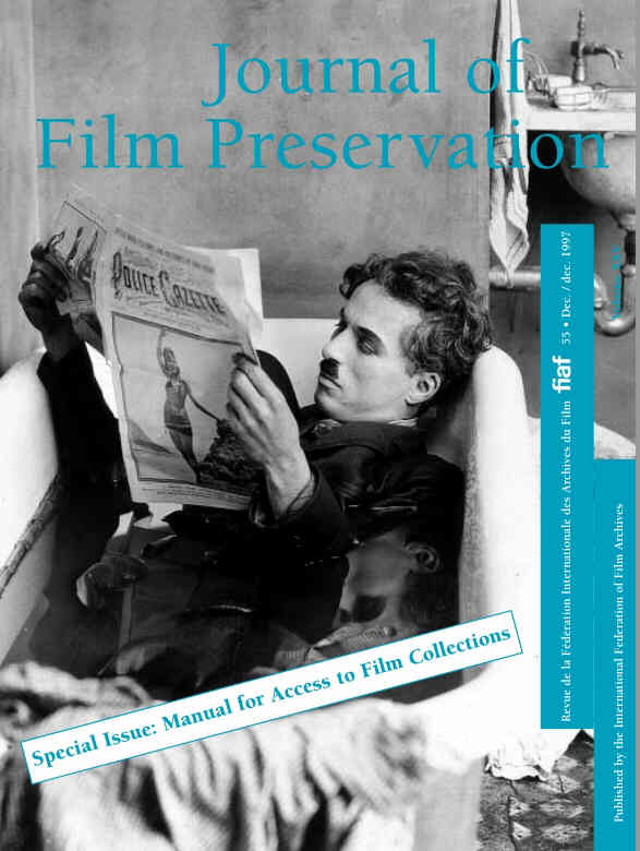 JOURNAL OF FILM PRESERVATION magazine side cover December 1997