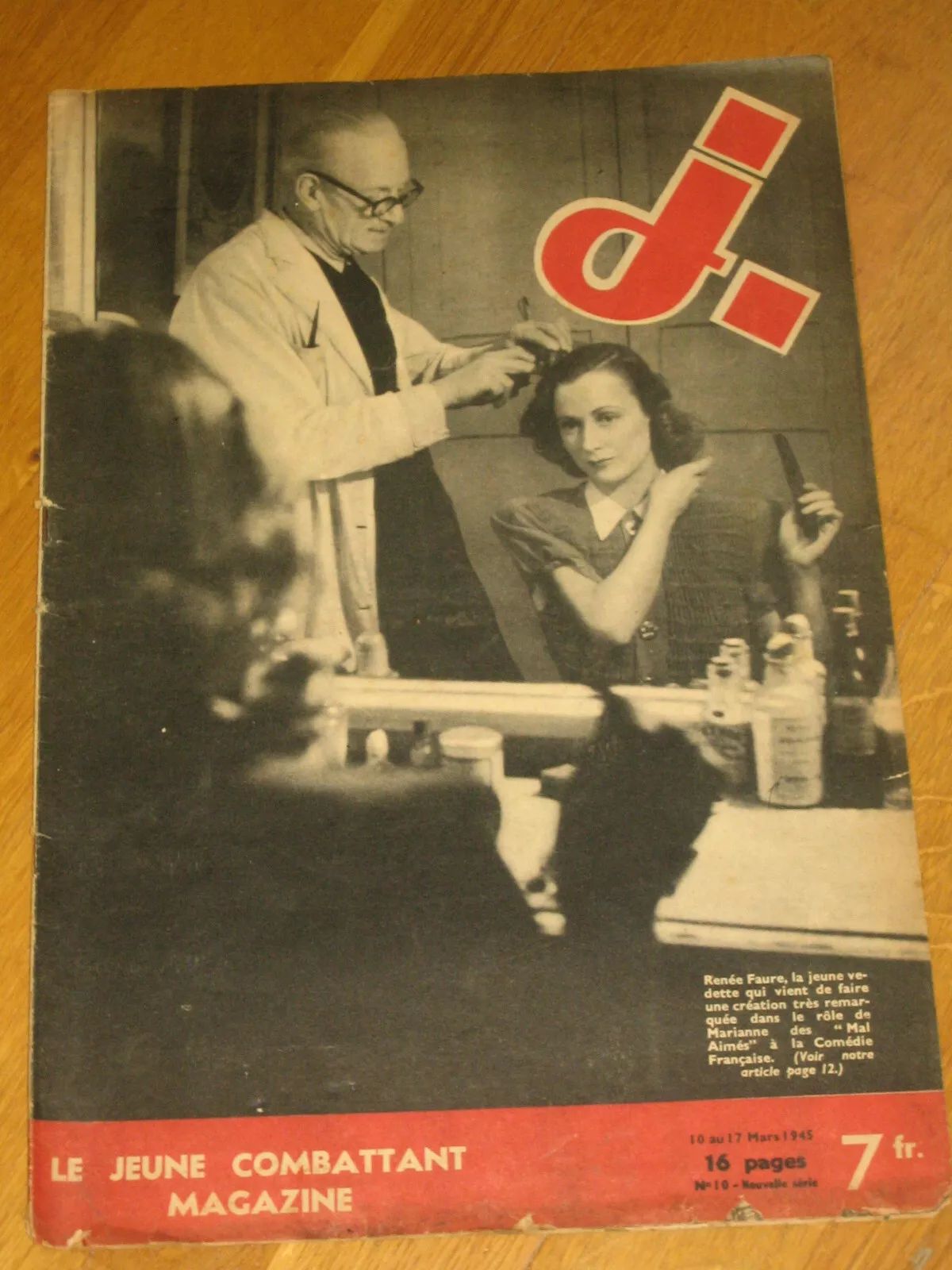 J MAG magazine side cover Issue 10 10 March 1945