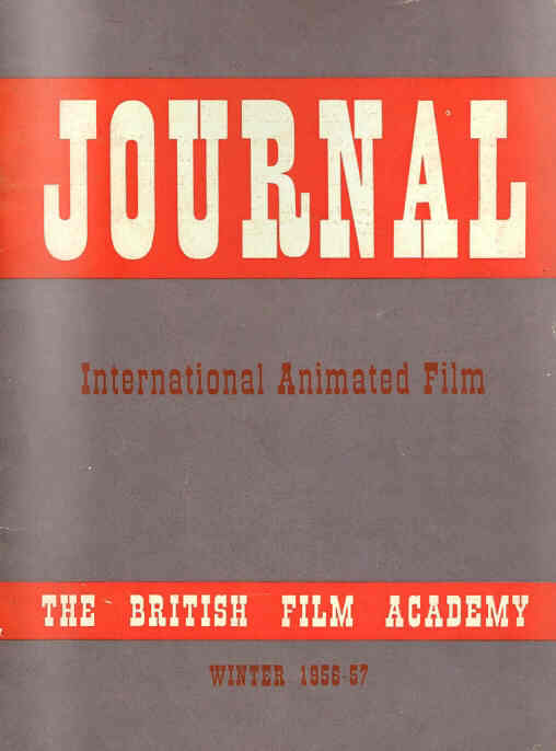 JOURNAL OF THE BRITISH FILM ACADEMY | THE magazine side cover Winter 1956-57 