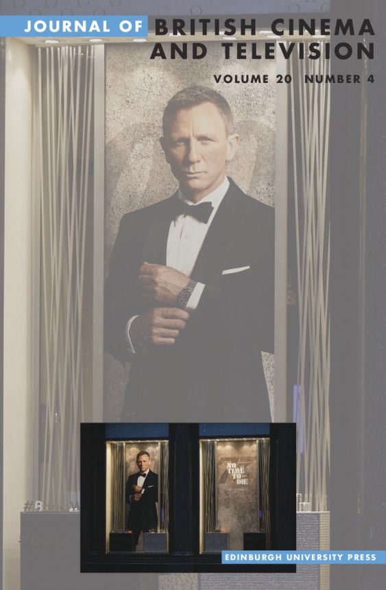 JOURNAL OF BRITISH CINEMA AND TELEVISION magazine side cover  October 2023