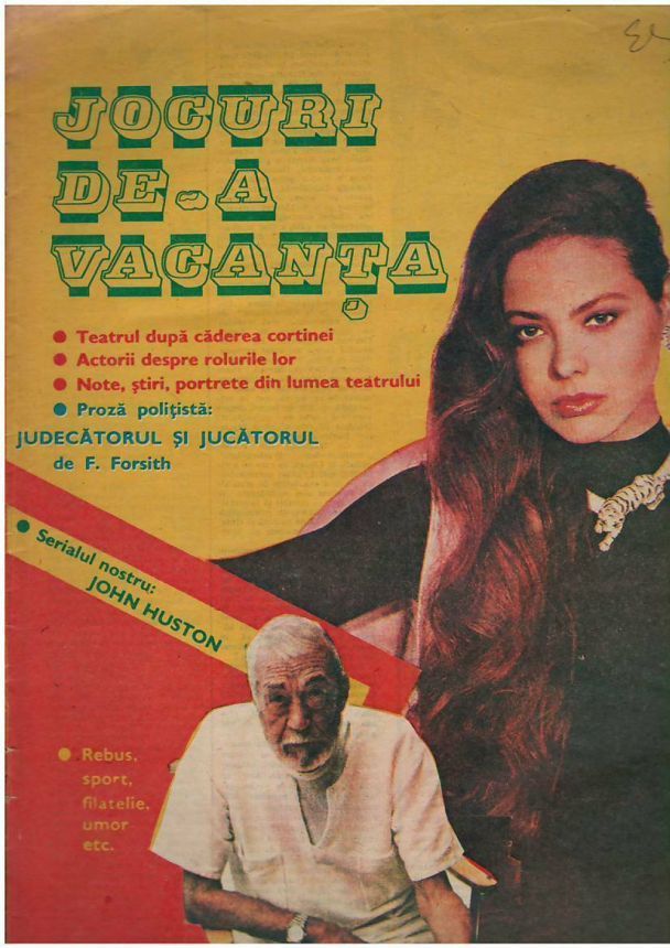 JOCURI DE A VACANTA magazine side cover   1990