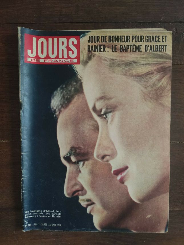 JOURS DE FRANCE magazine side cover Issue 180 26 April 1958